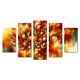 thumbnail image 1 of Cuadro decorativo para sala, recamara, Abstracto Naranja, elegante, moderno, minimalista, Set de 5 piezas, 1 of 5