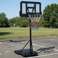 thumbnail image 1 of BeesClover Kids Basketball Hoop, 5-7 ft Adjustable Height Portable Hoop with Wheels & Fillable Base - 28 Inch Shatterproof PC Backboard for Driveway, Backyard, Indoor & Outdoor Play, 1 of 7
