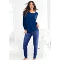 thumbnail image 4 of Dreams & Co. Plus Size Satin Trim Sleep Tee, 4 of 5
