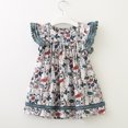 thumbnail image 3 of Vestido Herrnalise para niñas y niños pequeños, ropa para bebés, vestidos de princesa con estampado floral de encaje para fiestas, 3 of 8