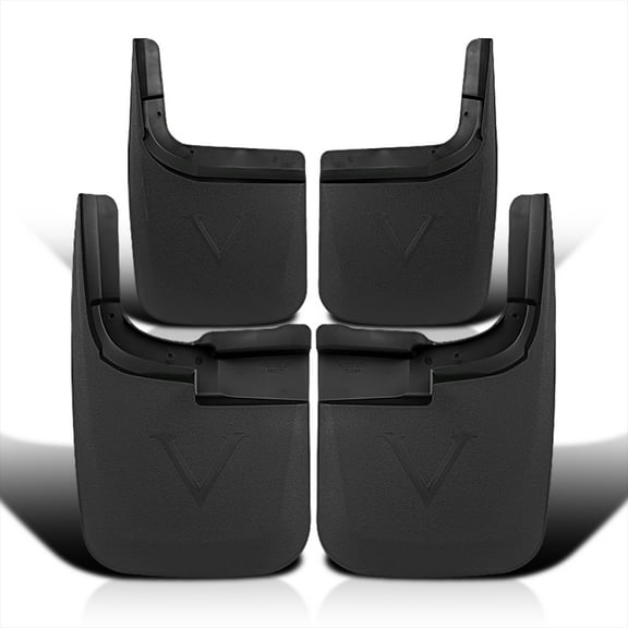 Spec-D Tuning w/o Wheel Lip Molding Splash Guard Mud Flaps Compatible with Ford F250 F350 Super Duty 2017-2018