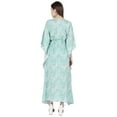 thumbnail image 3 of Moomaya Womens Sleep Kaftan V-Neck Cover Up Long Caftan Maxi Dress, 3 of 7