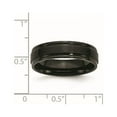 thumbnail image 6 of Chisel Stainless Steel 6mm Black IP-plated Brushed Center with Polished Edges Band, 6 of 7
