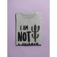 thumbnail image 3 of I Am Not A Hugger Women Shaped T-Shirt, Female Medium, 3 of 4