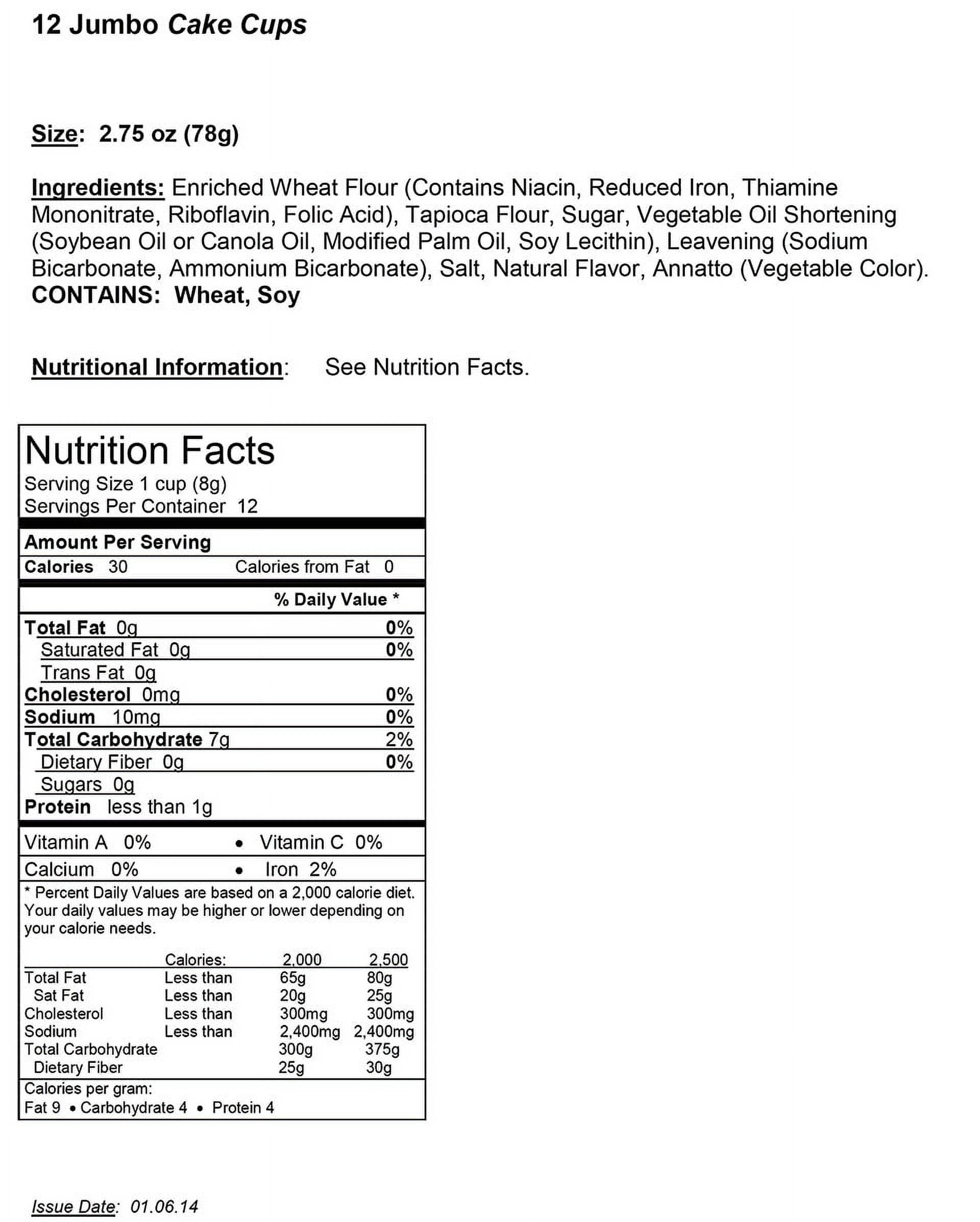Joy Jumbo Cups, 2.75 oz., 12 Count