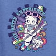 thumbnail image 5 of Wild Bobby, The Betty Experience Guitars Betty Boop Unisex Crewneck Sweatshirt, Vintage Heather Blue, Small, 5 of 5
