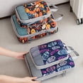 thumbnail image 6 of 4-Pcs Packing Cube Set - Lightweight Organizers For Home Organizers Vacation And Suitcases With Compression Compression Packing Cubes Travel(Blueberry print ), 6 of 7