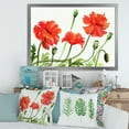thumbnail image 3 of Designart 'Ancient Red Poppies III' Traditional Framed Art Print, 3 of 4