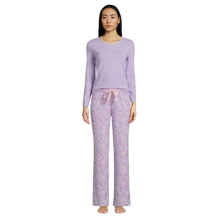 

Lands End Women s Petite Knit Pajama Set Long Sleeve T-Shirt and Pants