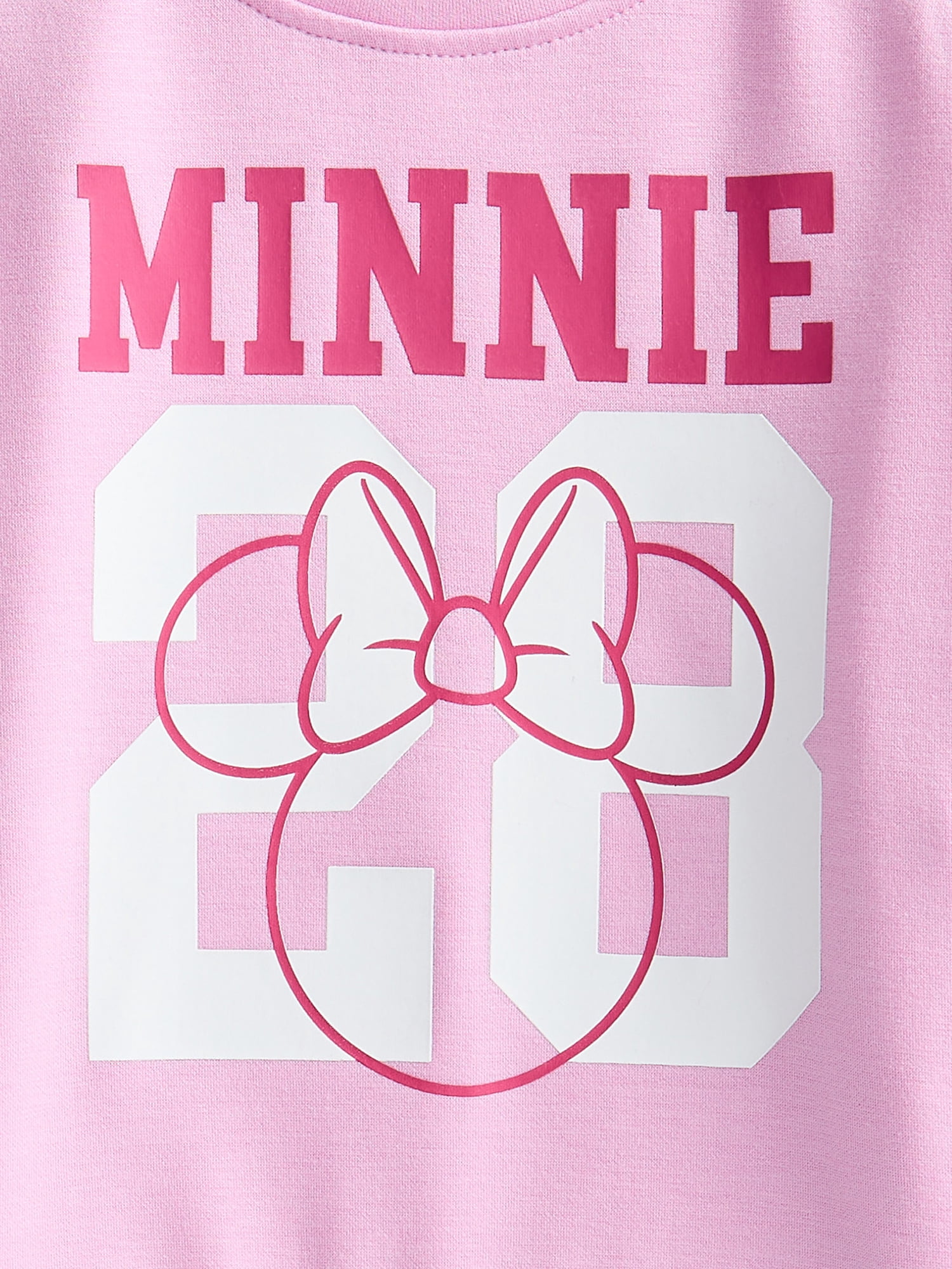 Minnie Mouse Toddler & Big Girls Active Graphic Sweatshirt with Long Sleeves, Sizes 12M-12
