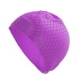 thumbnail image 6 of Unique Bargains 1 Pc Waterproof Ellipse Texture Swimming Cap Purple, 6 of 6