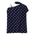 thumbnail image 4 of Puntoco Mujer Casual Media manga Cuello halter Hombro Impreso y sólido Suelto Polluer Blusa tops Puntoco Puntoco-1701, 4 of 5