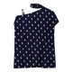 thumbnail image 4 of Pntutb Mujer Casual Media manga Cuello halter Hombro Impreso y sólido Suelto Polluer Blusa tops Pntutb Pntutb-1702, 4 of 5