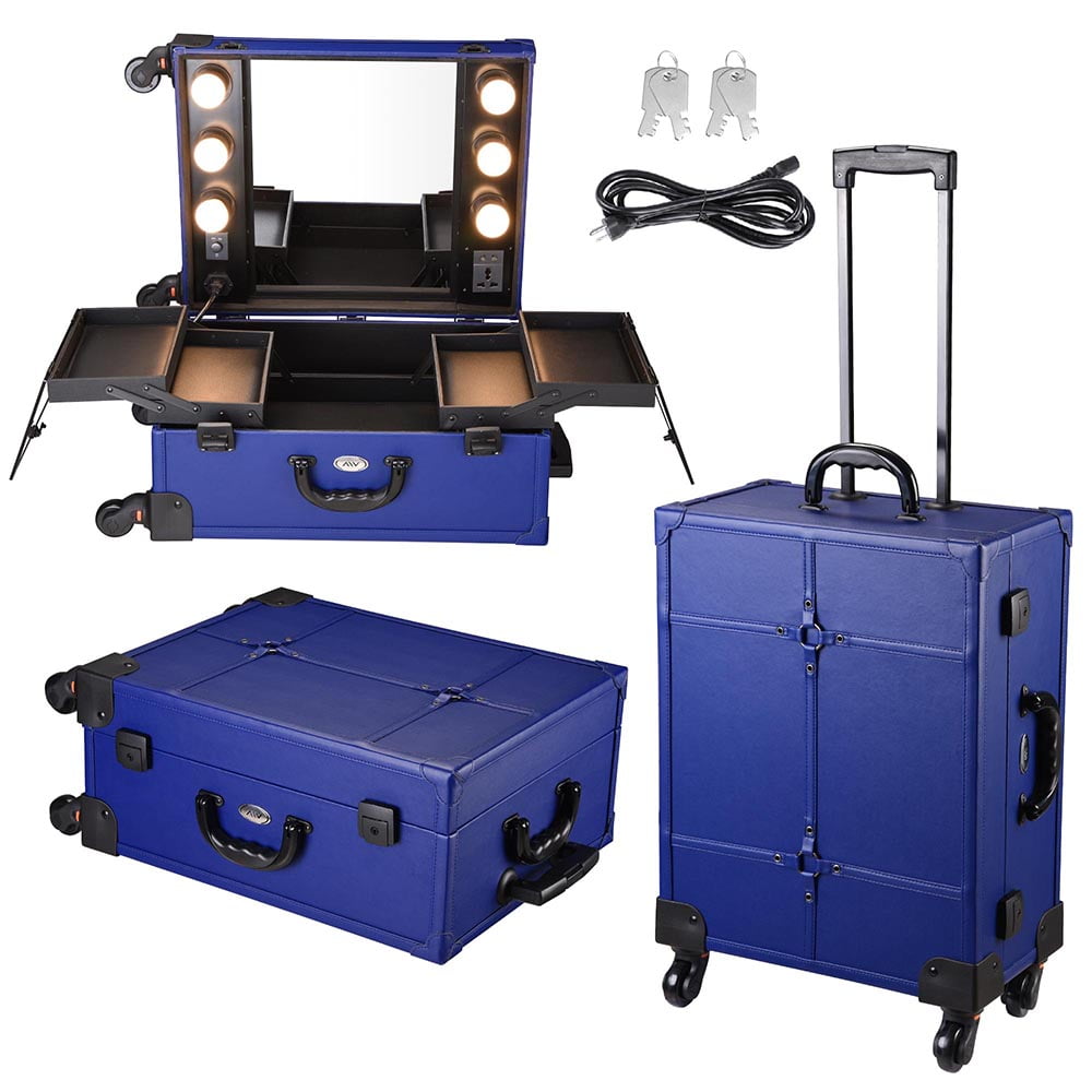 Lighted Makeup Train Case Promotion Off63, Professional Makeup Vanity Box With Lights