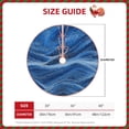 thumbnail image 2 of Lukts Sparkling With Blue Print Color Life Christmas Tree Skirt, Winter Holiday Tree Mat Decoration ,Can be Used as A Shawl-48", 2 of 6