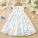 thumbnail image 4 of Vestido de Verano de Niñas sin Mangas Cuello Redondo Falda de Princesa con Impresión Floral con Diseño de Moda, Tela de Spandex de Poliéster Suave para Uso Diario Y de Fiesta Informal, 4 of 9