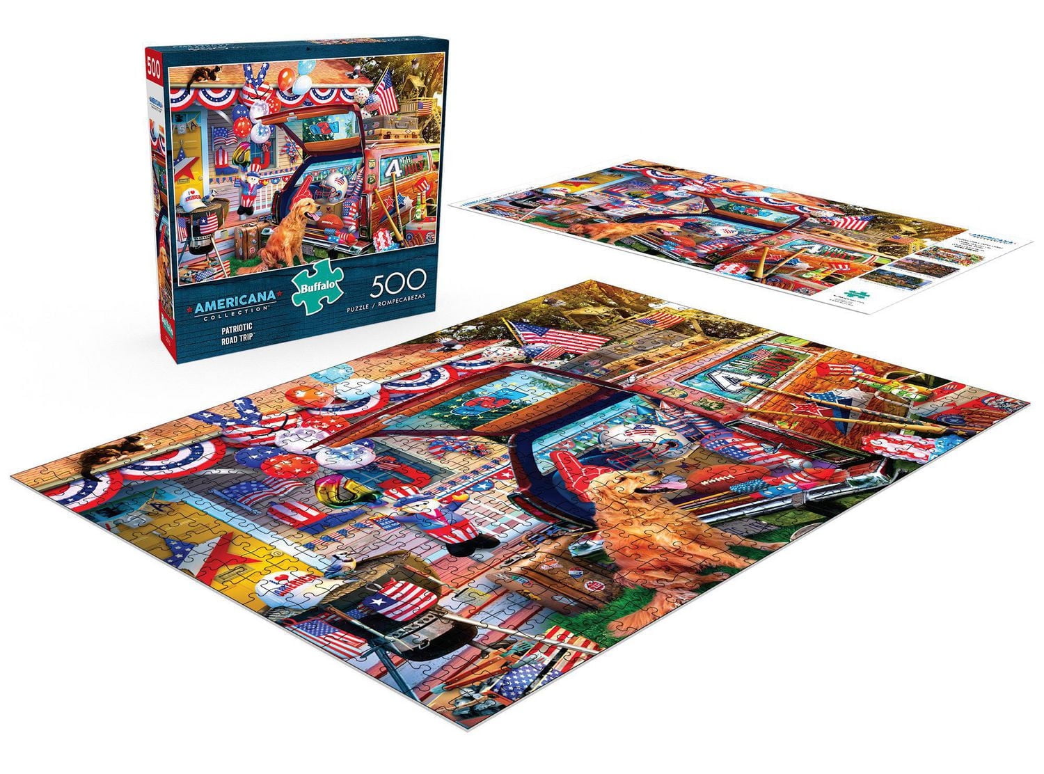 Buffalo Games - Americana - Patriotic Road Trip - 500 Piece Jigsaw Puzzle