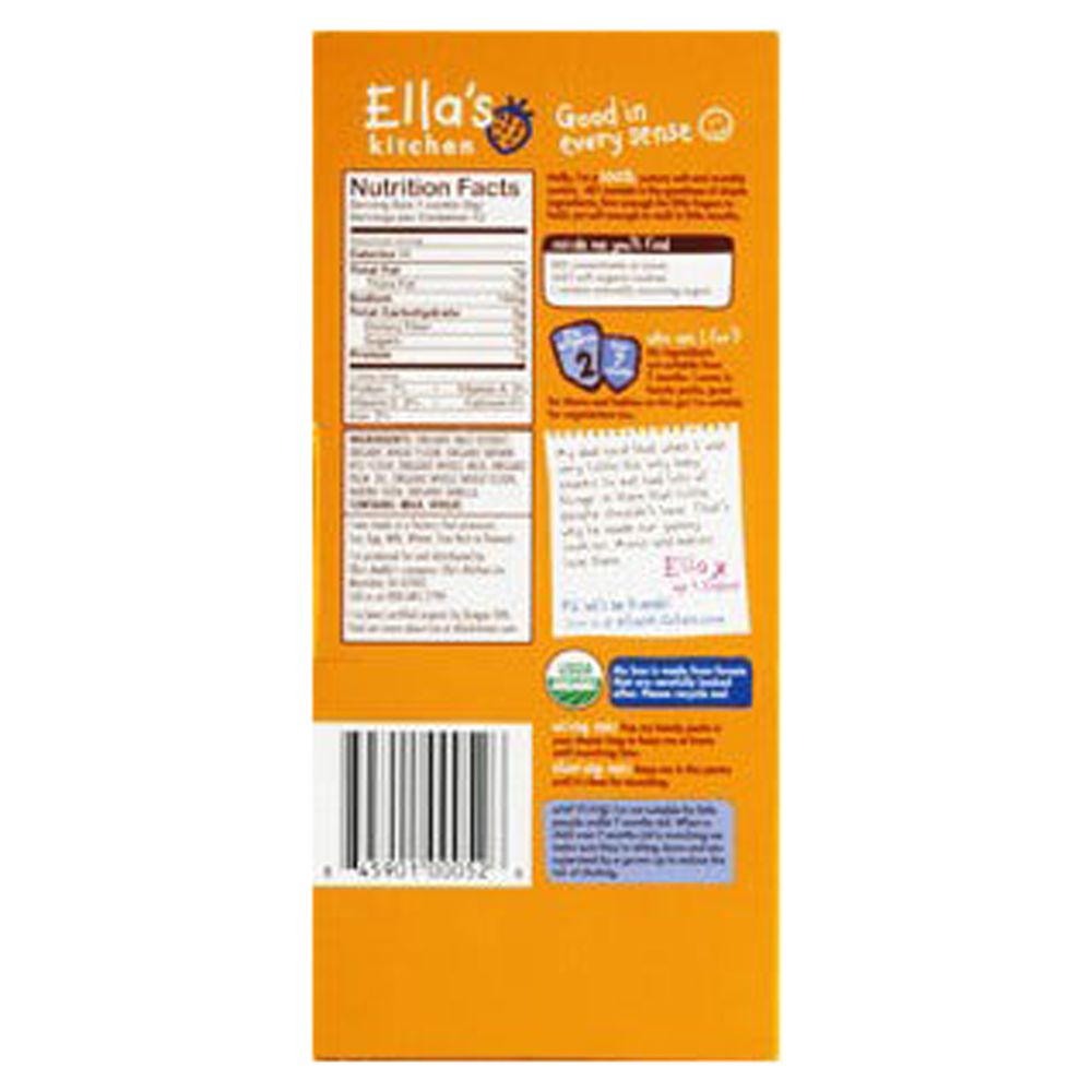 Ellas Kitchen Organic Milk Plus Vanilla Baby Cookies, 3.8 Ounce -- 6 per case. - image 4 of 8