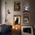 thumbnail image 2 of Placa Metal Vintage Gato Pintura Hierro Rectangular Bar para El 20x30cm 6 Uds., 2 of 9