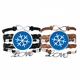 thumbnail image 1 of Deporte de invierno copo de nieve azul silueta Pulsera pareja de cuerdas de cuero Unbranded M, 1 of 3