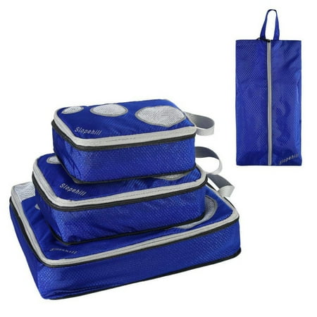 6Pcs/Set Compression Travel Luggage Organizer Packing Cubes Laundry Shoe