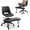 PU|Black, variant on Ergonomic Cross Legged Office Chair with High Lumbar Support, Adjustable Height Kneeling Desk Chair for Meditation, ADHD & Yoga, Wide Criss Cross Seat with Wheels