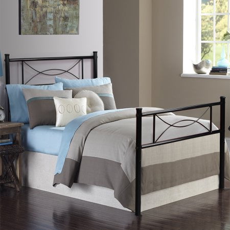 High Metal Platform Bed Frame, Two Twin Headboards To Make A Queen