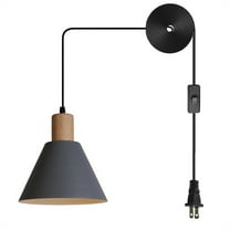 JLOWCO Led Hanging Lights with Plug in Cord,modern Pendant Lights Kitchen Island Lighting Gray Pendant Lighting for Kitchen Island (LED Bulb Include)