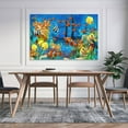 thumbnail image 5 of Blue Sea Lassen Ocean View Dolphin Coral Reef (15) Aesthetic Poster Print Art Wall Painting Canvas Posterss Decor 16x24inch(40x60cm), 5 of 6