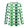 thumbnail image 4 of BDPORKAS St Patricks Day Shirt Women Lucky Irish Shamrock Long Sleeve Paddy's Day T-Shirts Graphic Tees Cute Tops, 4 of 5