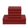 thumbnail image 2 of Supreme 7 Piece Bed-In-A-Bag All Season Solid Comforter & Sheet Set, Full, Red, 2 of 5