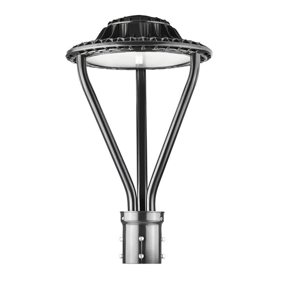 OKAYBULB Led Post Top Light Circular Area Lamp 5000K 6500Lm 50W (Equiv. 175W HPS), Outdoor Pole Top Fixture for Street Yard Garden