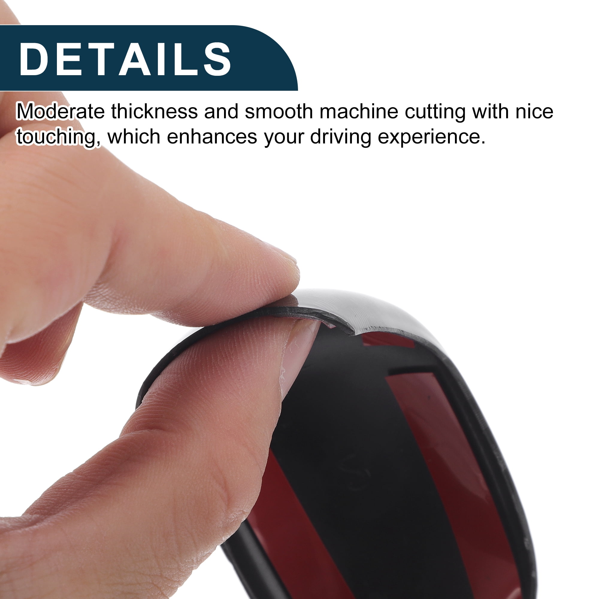 Unique Bargains ABS Gear Shift Knob Cover for Nissan Sentra Altima Versa Kicks Black