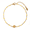Yellow, variant on Jewelry Sunburst Charm Beaded Bracelet - Gold - Plated Colorful Bead Chain Bracelet for Women