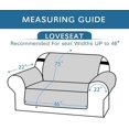 thumbnail image 2 of Housse de Chaise Réversible Matelassée Housse de Chaise Imperméable Protecteur de Meubles Lavable Housse de Canapé avec Sangle Élastique pour Enfants Chiens Animaux (Fauteuil Gris), 2 of 6