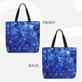 thumbnail image 2 of Rateoe Blurred Star Snow Christmas Print Lightweight Tote Bag for Women, Water-Resistant Shoulder Bag with Zipper, Spacious Casual Handbag for Work, School, Shopping, 2 of 7