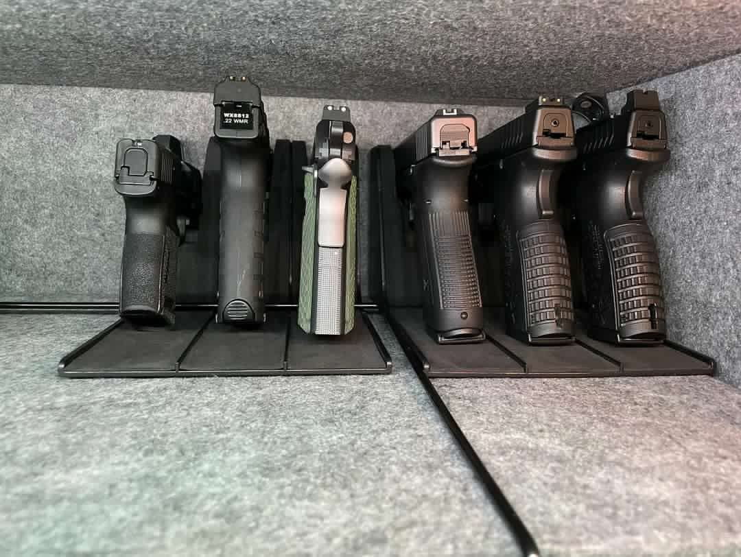 Adoreal Pistol Rack Gun Holder for Handgun Safe Gun Storage Gun Safe Accessory, Gun Rack Gun Safe Organizer