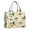 Yellow Lemon Fruits-1, variant on Large Capacity Tote Bag,Yellow Lemon Fruit Slices Pink Pattern Handbag Fashion Luxury Tote Bag,15.7"x13"x 5.1" Inches,Laptop Compatible
