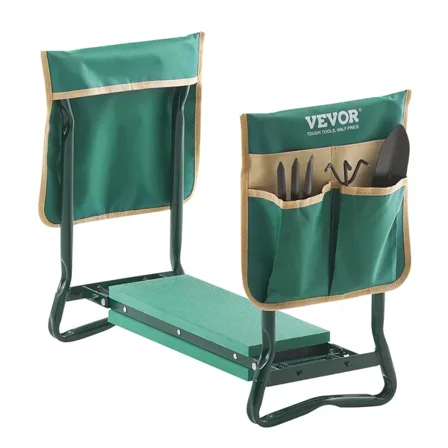 Garden Kneeler and Seat with 6 Inch EVA Pad Heavy Duty Folding Garden Stool Bench