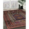thumbnail image 2 of Ahgly Company Indoor Square Traditional Brown Persian Area Rugs, 8' Square, 2 of 6