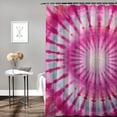 thumbnail image 2 of BCIIG Tie-Dye Design Bathroom Decor Set with Hooks, Colorful Luxurious Graphic Print Polyester Fabric Shower Curtain for Home Bathtubs Decoration, Waterproof with HD Print, Easy Installation 69x72, 2 of 7