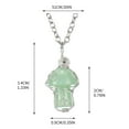 thumbnail image 2 of Under 10! Gmogad Mushroom Necklace for Women, 925 Sterling Silver Mushroom Crystal Pendant Necklace Colorful Stone Mushroom Choker, Vintage Natural Crystal Pendant, 2 of 2