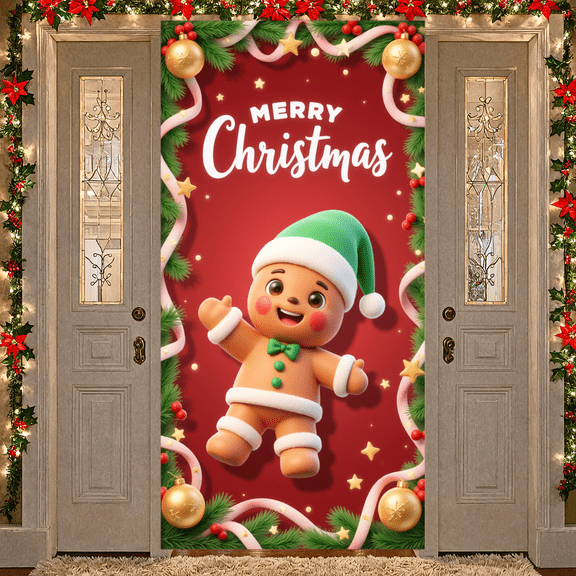 Festive Design Merry Christmas Theme Holiday Banner for Winter Decoration Celebration Party