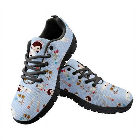 

Stylish Sneakers For Women Cartoon Doctor Nurse Pattern Girls Ladies Shoes Casual Lace Up Sportshoes Zapatos Mujer 2021