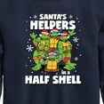 thumbnail image 3 of Teenage Muntant Ninja Turtles - Santas Helpers In A Half Shell - Toddler And Youth Crewneck Fleece Sweatshirt, 3 of 5