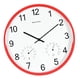 thumbnail image 5 of Reloj de Pared Soledad con Función de Higrómetro y Termómetro Minimalista Rojo, 5 of 8
