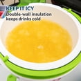 thumbnail image 4 of Nostalgia Taco Tuesday Tailgator Margarita Machine - Licuadora para batidos, margaritas, daiquiris y granizados - Blanco/verde lima - 128 onzas - 10" D x 12" W x 9" H, 4 of 5