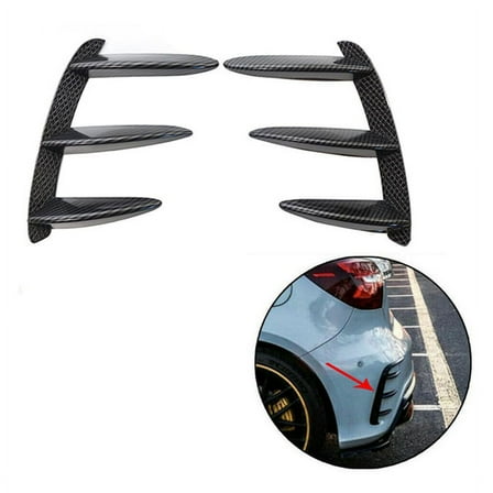 Carbon Fiber Rear Bumper Lip Spoiler Canards Vents for W176 A200 A250 A45 Car Accessories