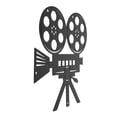 thumbnail image 5 of Hemoton Vintage Movie Metal Sign Home Cinema Wall Art Film Reel Art Movie Reel Wall Figurine Retro Movie Night Decor Theater Sign Movie Night Wall Art Figurine, 5 of 8