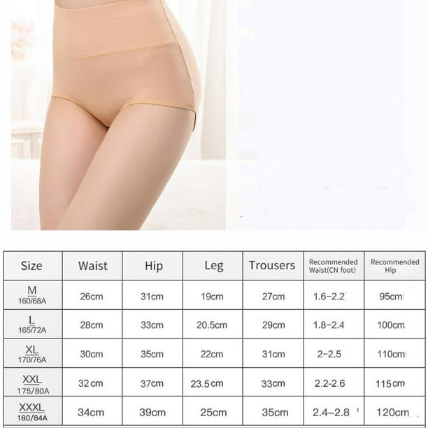 Women's High Waisted Cotton Underwear Ladies Soft Full Briefs Panties Pack  Of 4, Skin, 3xl 